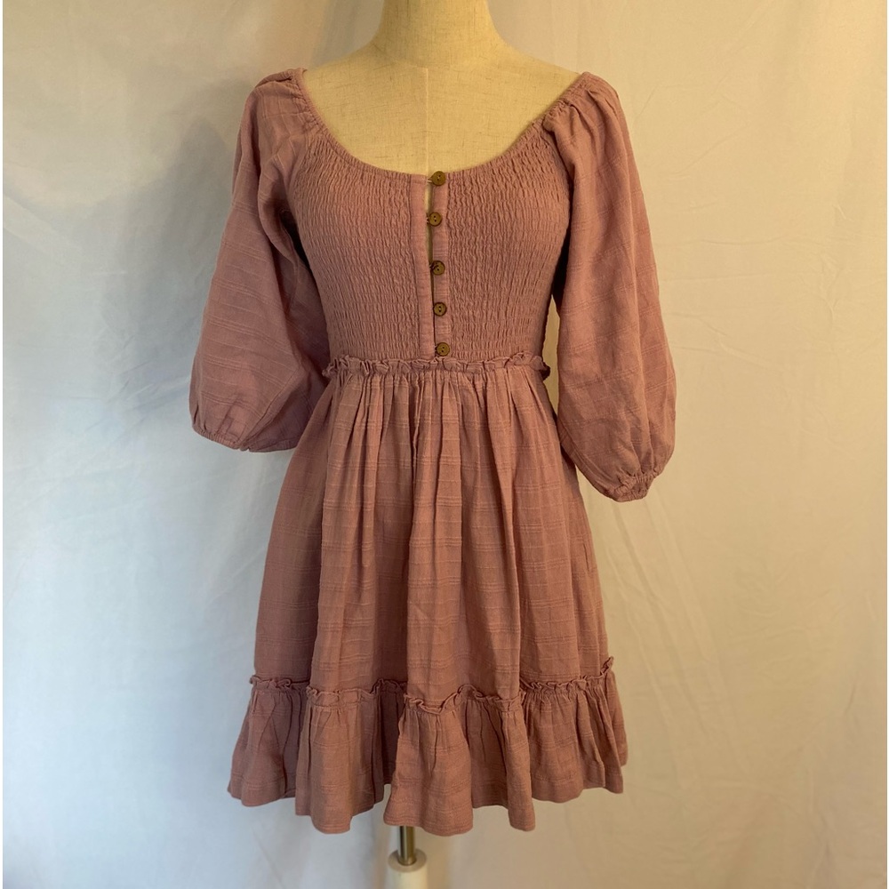 Free People Endless Summer Picnic Open Back Mini Dress